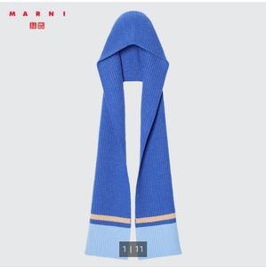 Uniqlo knitted hooded scarf (Marni)